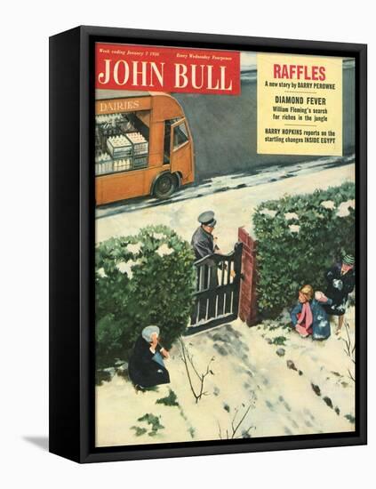 Front Cover of 'John Bull', January 1956-null-Framed Stretched Canvas