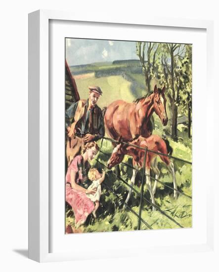 Front Cover of 'John Bull', July 1950-null-Framed Giclee Print