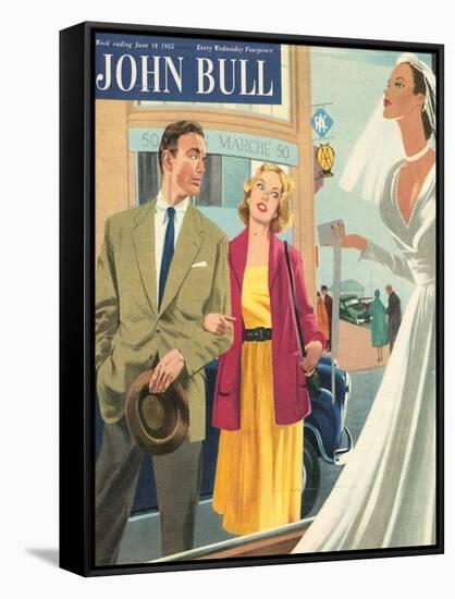 Front Cover of 'John Bull', June 1955-null-Framed Stretched Canvas