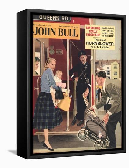 Front Cover of 'John Bull', June 1957-null-Framed Stretched Canvas