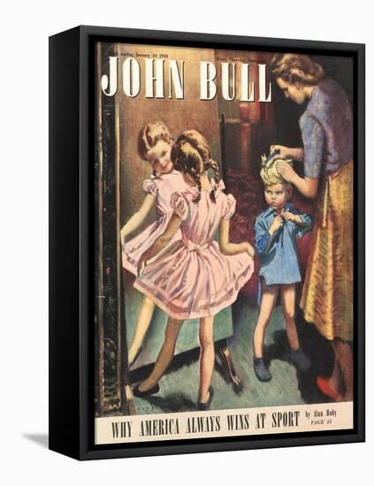 Front Cover of 'John Bull' Magazine, January 1948-null-Framed Stretched Canvas