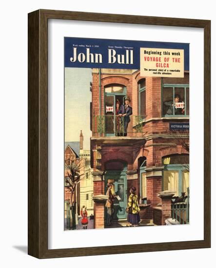 Front Cover Of'John Bull', March 1950-null-Framed Giclee Print