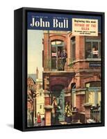 Front Cover Of'John Bull', March 1950-null-Framed Stretched Canvas