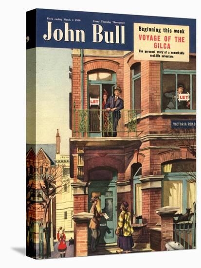 Front Cover Of'John Bull', March 1950-null-Stretched Canvas