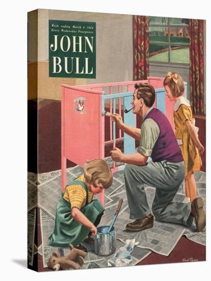Front Cover of 'John Bull', March 1954-null-Stretched Canvas