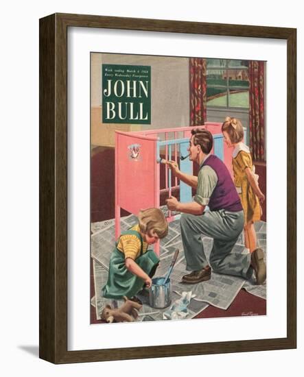 Front Cover of 'John Bull', March 1954-null-Framed Giclee Print