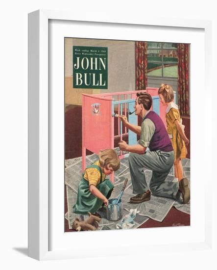Front Cover of 'John Bull', March 1954-null-Framed Giclee Print