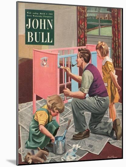 Front Cover of 'John Bull', March 1954-null-Mounted Giclee Print