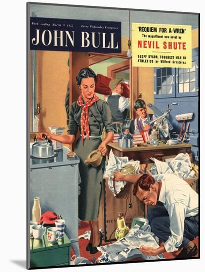 Front Cover of 'John Bull', March 1955-null-Mounted Giclee Print