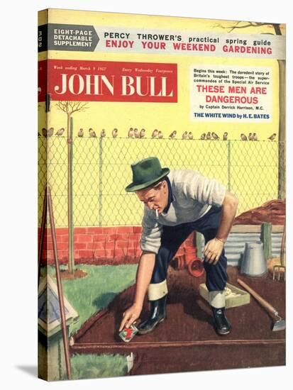 Front Cover of 'John Bull', March 1957-null-Stretched Canvas