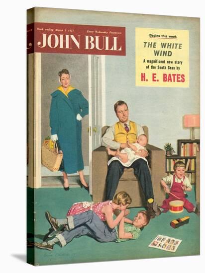 Front Cover of 'John Bull', March 1957-null-Stretched Canvas