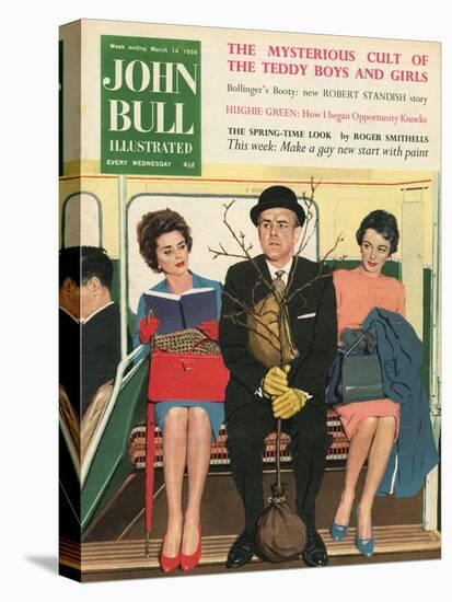 Front Cover of 'John Bull', March 1958-null-Stretched Canvas