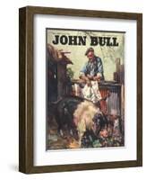 Front Cover of 'John Bull' May 1946-null-Framed Giclee Print