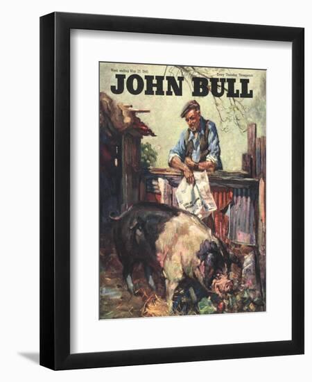 Front Cover of 'John Bull' May 1946-null-Framed Giclee Print