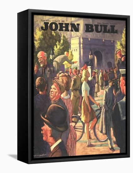 Front Cover of 'John Bull', October 1946-null-Framed Stretched Canvas
