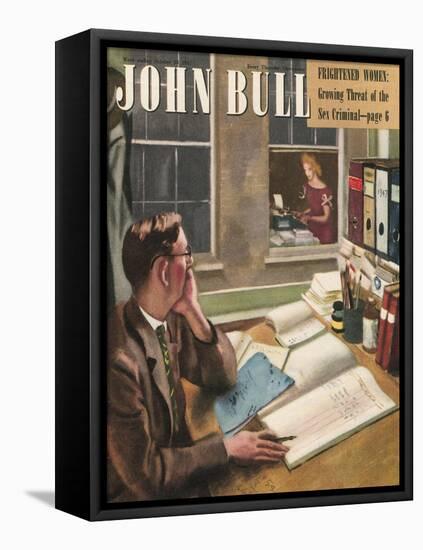 Front Cover of 'John Bull', October 1947-null-Framed Stretched Canvas