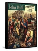 Front Cover of 'John Bull', October 1950-null-Framed Stretched Canvas