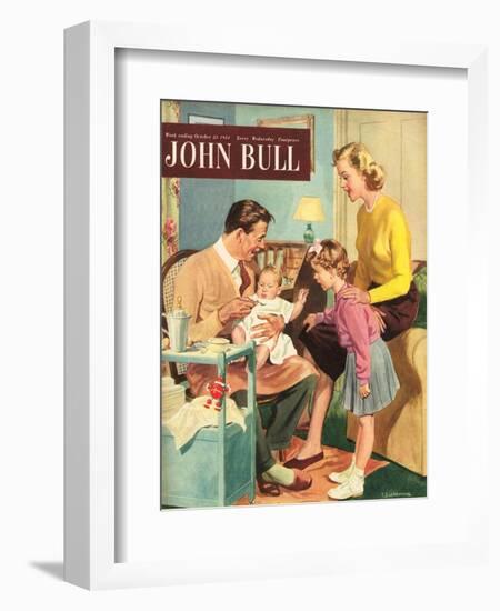 Front Cover of 'John Bull', October 1954-null-Framed Giclee Print