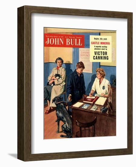 Front Cover of 'John Bull', October 1954-null-Framed Giclee Print