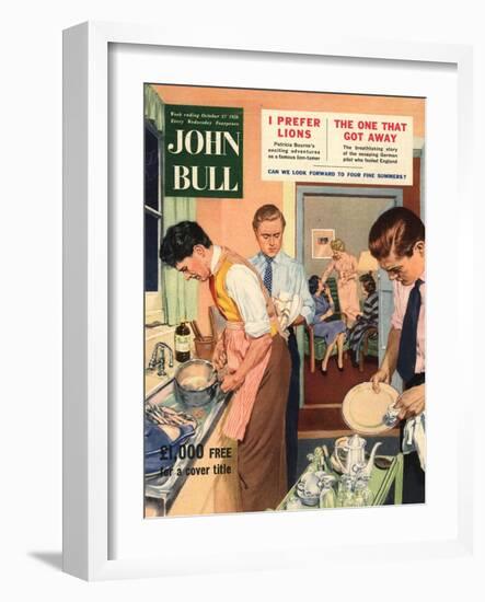 Front Cover of 'John Bull', October 1956-null-Framed Giclee Print