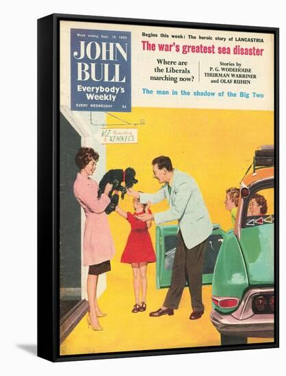 Front Cover of 'John Bull', September 1959-null-Framed Stretched Canvas