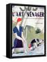 Front Cover of 'L'Art Menager' Magazine, September 1928-null-Framed Stretched Canvas