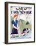 Front Cover of 'L'Art Menager' Magazine, September 1928-null-Framed Giclee Print