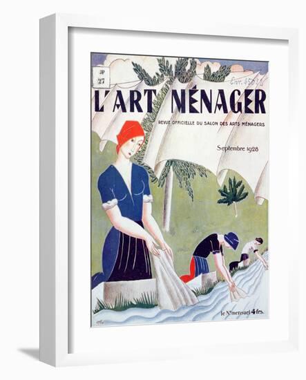 Front Cover of 'L'Art Menager' Magazine, September 1928-null-Framed Giclee Print