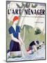 Front Cover of 'L'Art Menager' Magazine, September 1928-null-Mounted Giclee Print