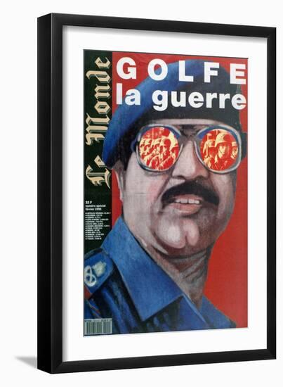 Front Cover of Le Monde, Febuary 1991-null-Framed Giclee Print