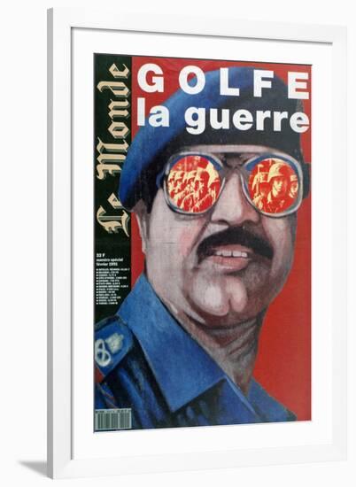 Front Cover of Le Monde, Febuary 1991-null-Framed Giclee Print