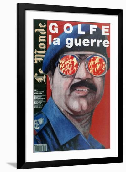 Front Cover of Le Monde, Febuary 1991-null-Framed Giclee Print