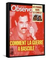 Front Cover of Le Nouvel Observateur, Febuary 1991-null-Framed Stretched Canvas