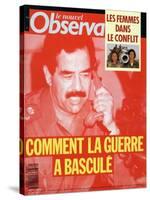 Front Cover of Le Nouvel Observateur, Febuary 1991-null-Stretched Canvas