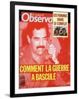 Front Cover of Le Nouvel Observateur, Febuary 1991-null-Framed Giclee Print