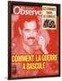 Front Cover of Le Nouvel Observateur, Febuary 1991-null-Framed Giclee Print