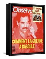 Front Cover of Le Nouvel Observateur, Febuary 1991-null-Framed Stretched Canvas