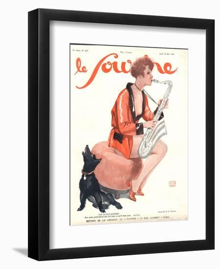 Front Cover of 'Le Sourire', 1929-Georges Leonnec-Framed Premium Giclee Print