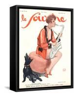 Front Cover of 'Le Sourire', 1929-Georges Leonnec-Framed Stretched Canvas