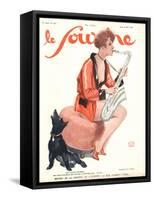 Front Cover of 'Le Sourire', 1929-Georges Leonnec-Framed Stretched Canvas