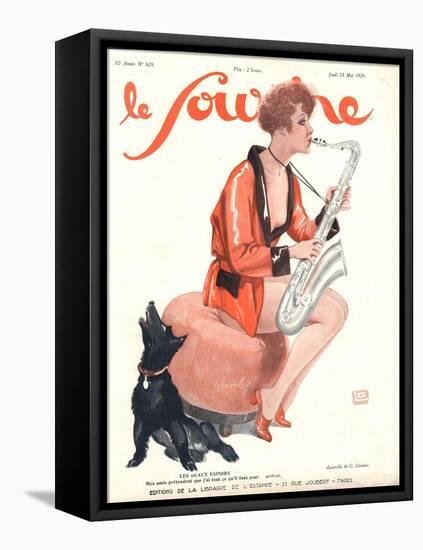 Front Cover of 'Le Sourire', 1929-Georges Leonnec-Framed Stretched Canvas