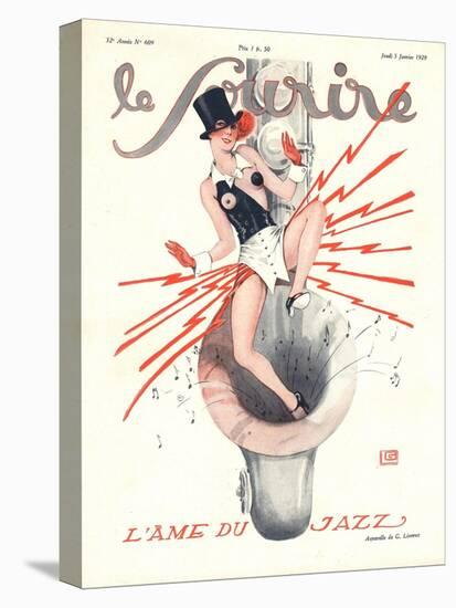 Front Cover of 'Le Sourire', January 1929-Georges Leonnec-Stretched Canvas