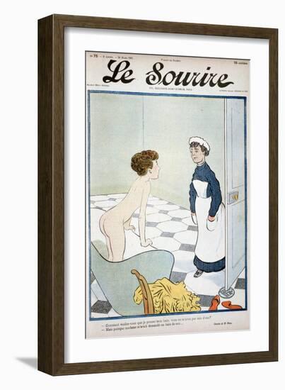 Front Cover of 'Le Sourire' Magazine, 30th March 1901-Fernand Fau-Framed Giclee Print