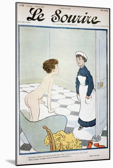 Front Cover of 'Le Sourire' Magazine, 30th March 1901-Fernand Fau-Mounted Giclee Print