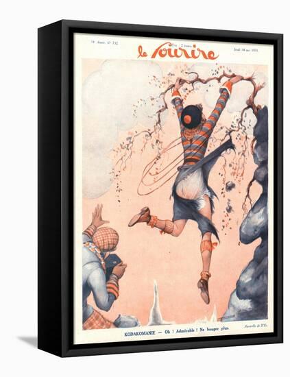 Front Cover of 'Le Sourire', May 1931-French School-Framed Stretched Canvas
