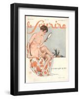 Front Cover of 'Le Sourire', November 1927-Georges Leonnec-Framed Premium Giclee Print