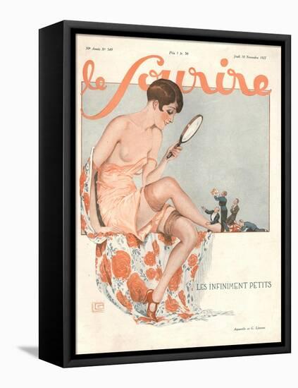 Front Cover of 'Le Sourire', November 1927-Georges Leonnec-Framed Stretched Canvas