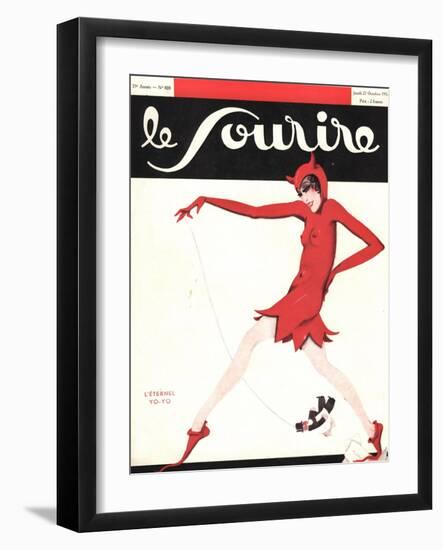 Front Cover of 'Le Sourire', October 1932-null-Framed Giclee Print