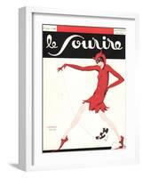 Front Cover of 'Le Sourire', October 1932-null-Framed Giclee Print