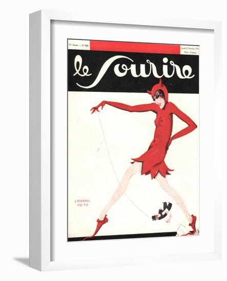 Front Cover of 'Le Sourire', October 1932-null-Framed Giclee Print